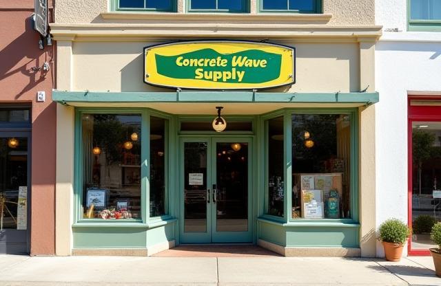 Front view of the Concrete Wave Supply retail store in San Diego.