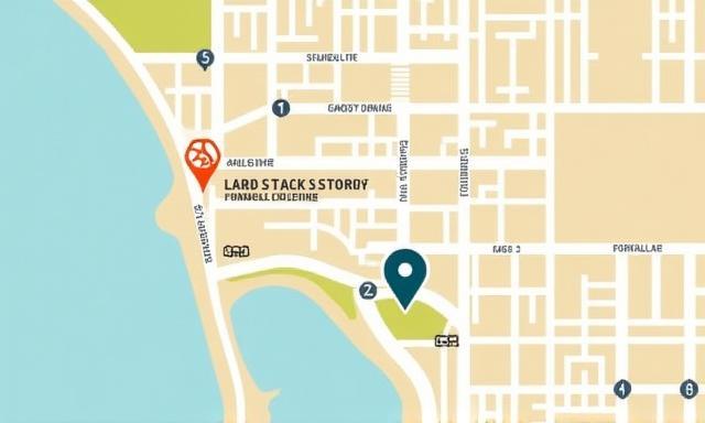 Static visual hint of the Concrete Wave Supply location on a map in San Diego.